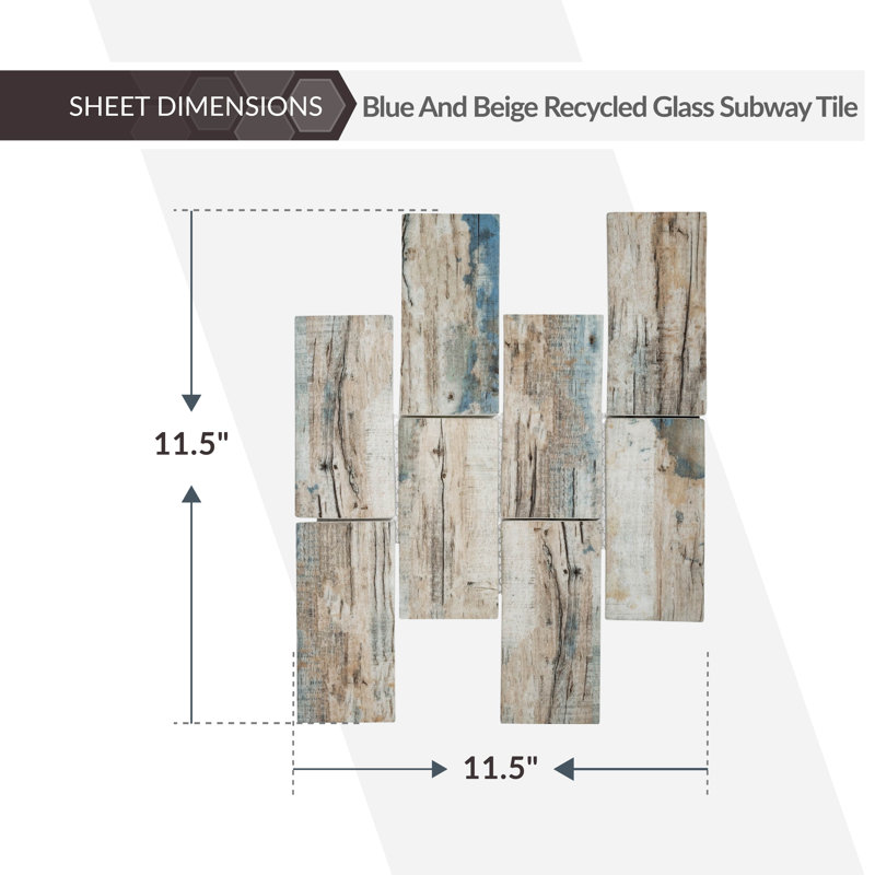 2.75 in. x 5.7 in. Matte Tile