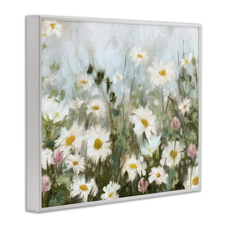 «Stupell Industries Daisy Field», peinture sur toile par Nina Blue, H 11 po x l 14 po x P 1,5 po