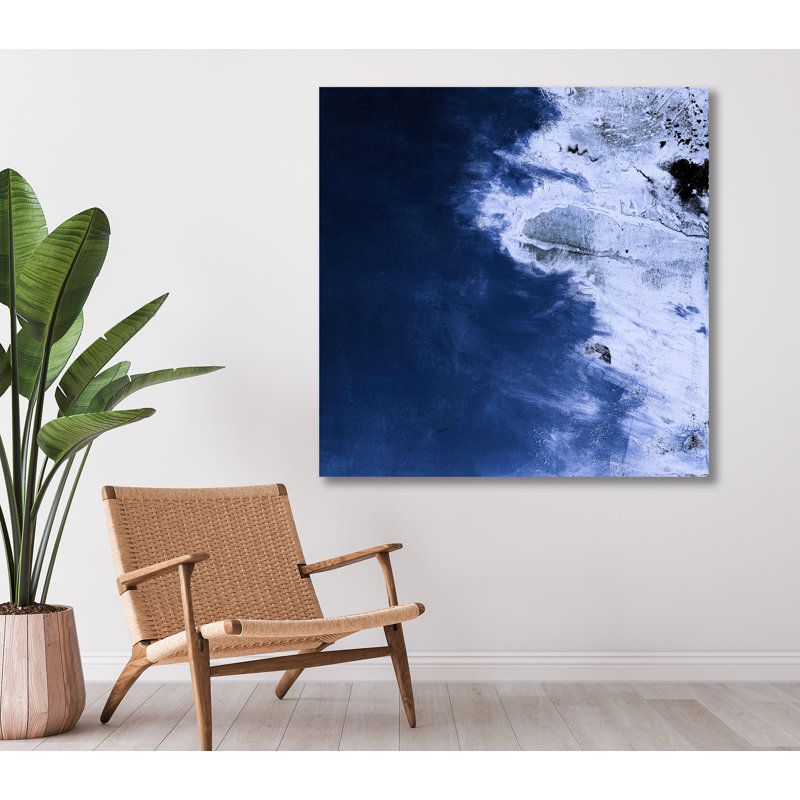 Aerial Contemporary Fine Art, 41.5" H x 41.5" W x 1.75" D, Black Framed Canvas