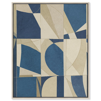Blue Pieces Blue Decor Canvas Print by Notoriart