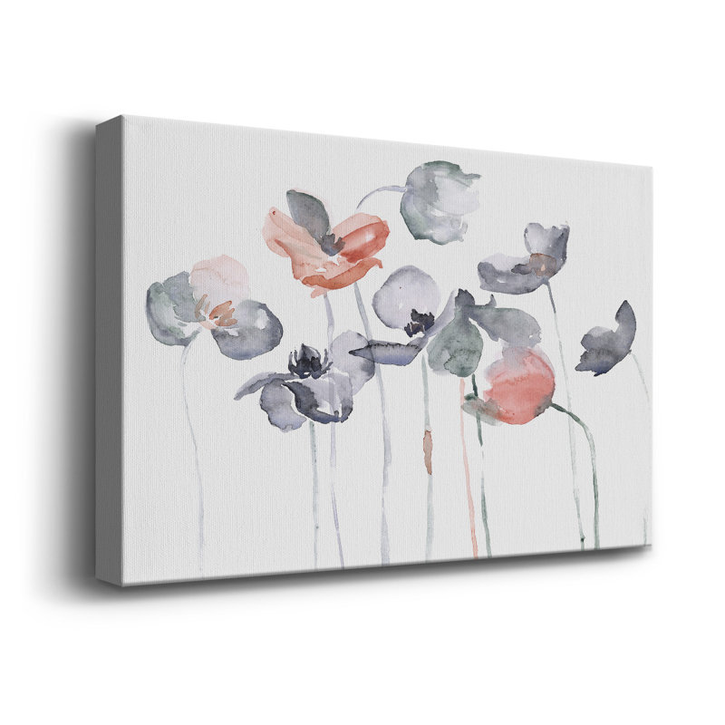 Poppy Haze I - impression sur toile tendue, L 27 po x H 18 po