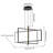 Vollmer 3-Light LED Square/Rectangle Chandelier Remote Dimmable -614535266