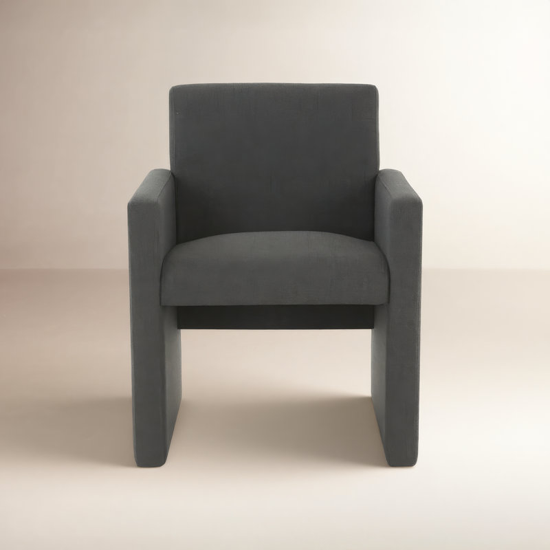 Dashwood 20'' H Upholstered Armchair, Charcoal Gray