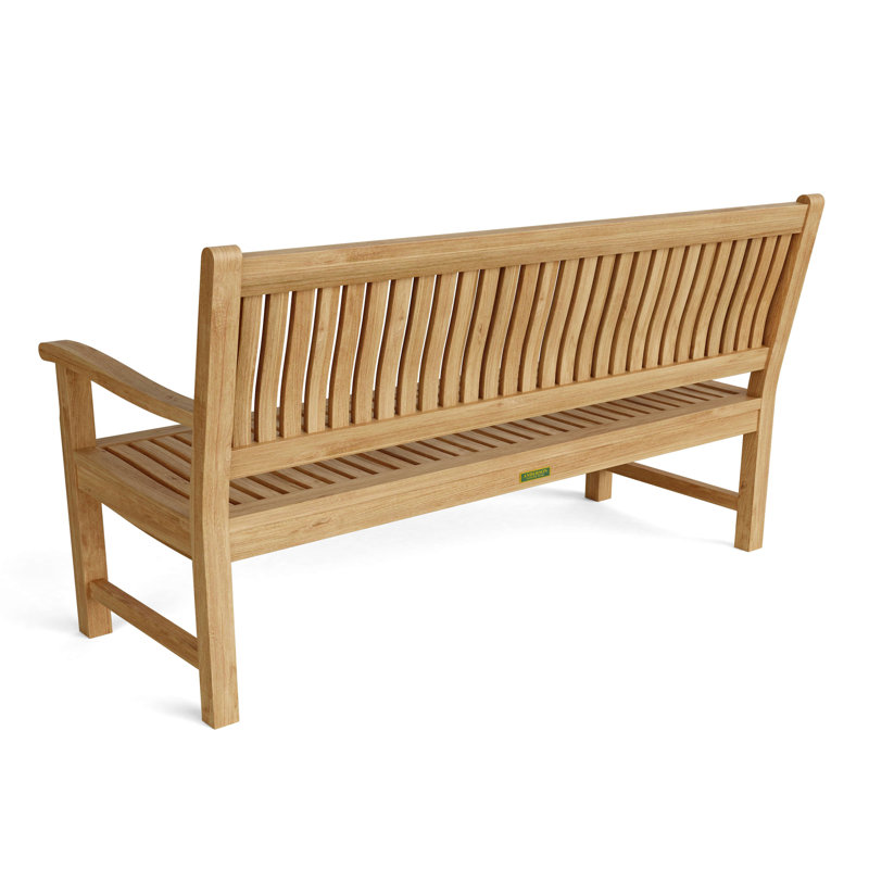 Del-Amo Teak Garden Bench, 35" H x 71" W x 26" D
