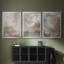 Fresco Collage I - Toile tendue avec châssis sur mesure - 3 pièces-1435438258-1435438270