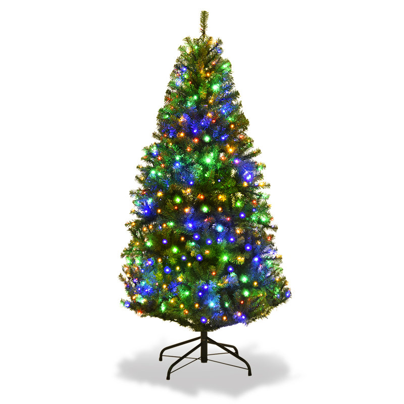 Lighted Artificial Fir Christmas Tree, 120cm H