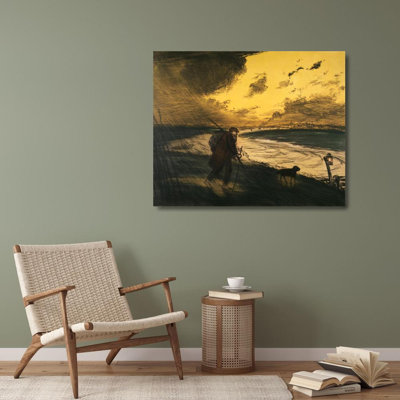 «The Storm» par Jean François Raffaëlli - Art mural sur toile tendue avec châssis