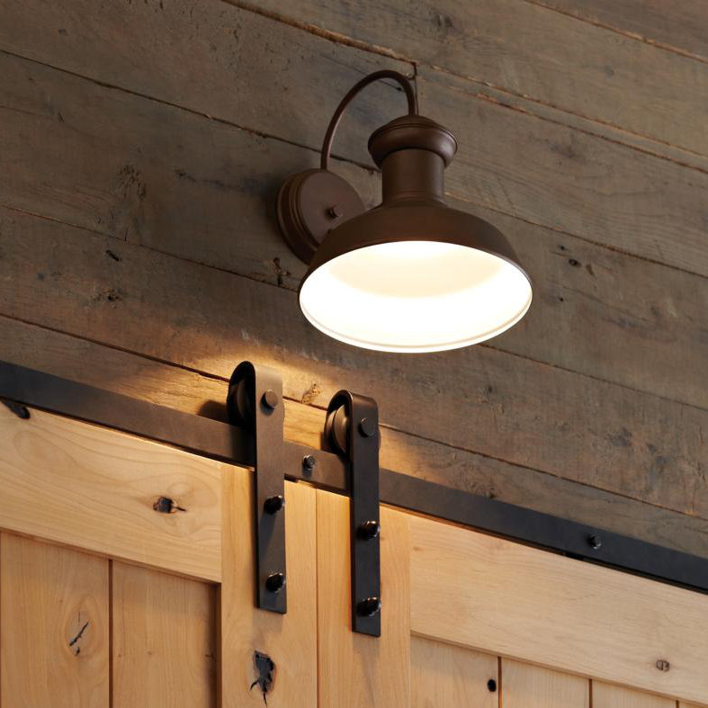 Grande lanterne murale d'extérieur Fredricksburg de génération Lighting , Cuivre délavé, H 15,88 po x l 13,25 po x P 13,5 po