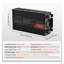Onduleur à onde sinusoïdale 1000W pure - Convertisseur DC 12V à AC 120V avec port USB-C PD, télécommande et protection de sécurité pour la maison, les véhicules récréatifs et les systèmes solaires hors réseau