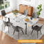 Ensemble de table de salle à manger 7 pièces en MDF, table carrée extensible, ensemble de table à manger de cuisine moderne, table de salle à manger avec 6 chaises-22132370-22132373