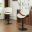 Tabouret de bar à hauteur réglable, tabouret de comptoir pivotant rembourré en bois cintré, tabouret de bar en tissu avec repose-pieds-1256968125