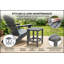 Table d'appoint carrée Adirondack pour extérieur, table de patio, table de bout en PEHD pour jardin, terrasse, piscine, porche ou pelouse-168658603