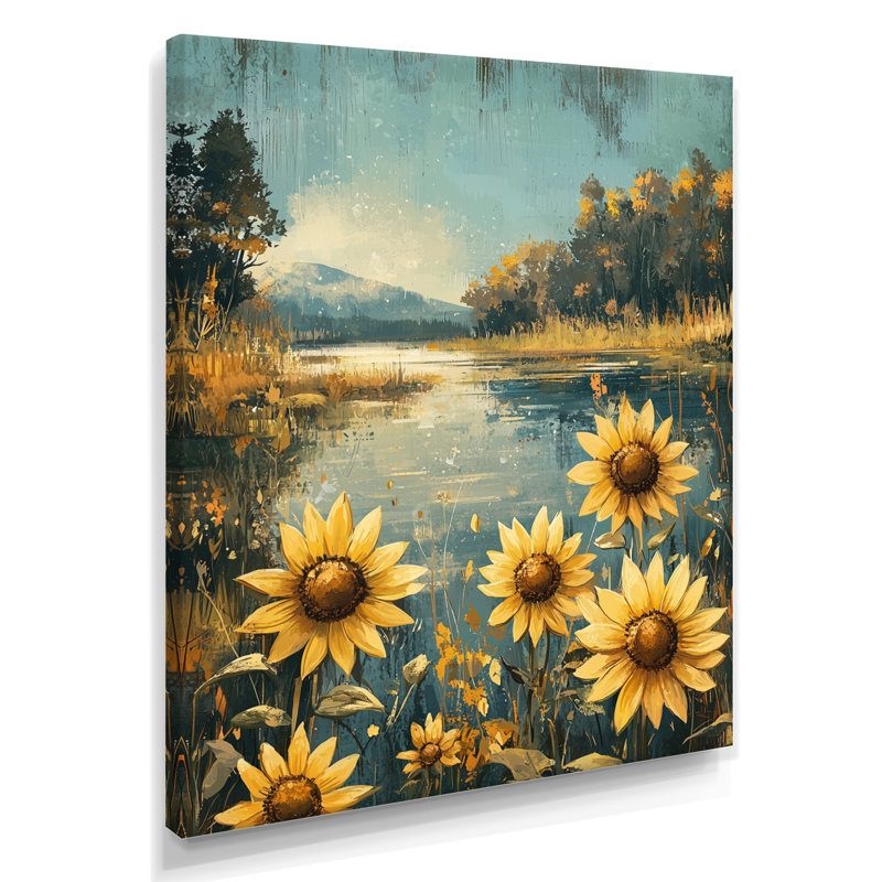 Dumitra - Floral Canvas Wall Art, Toile tendue, Ne s’applique pas, H 20 po x l 12 po
