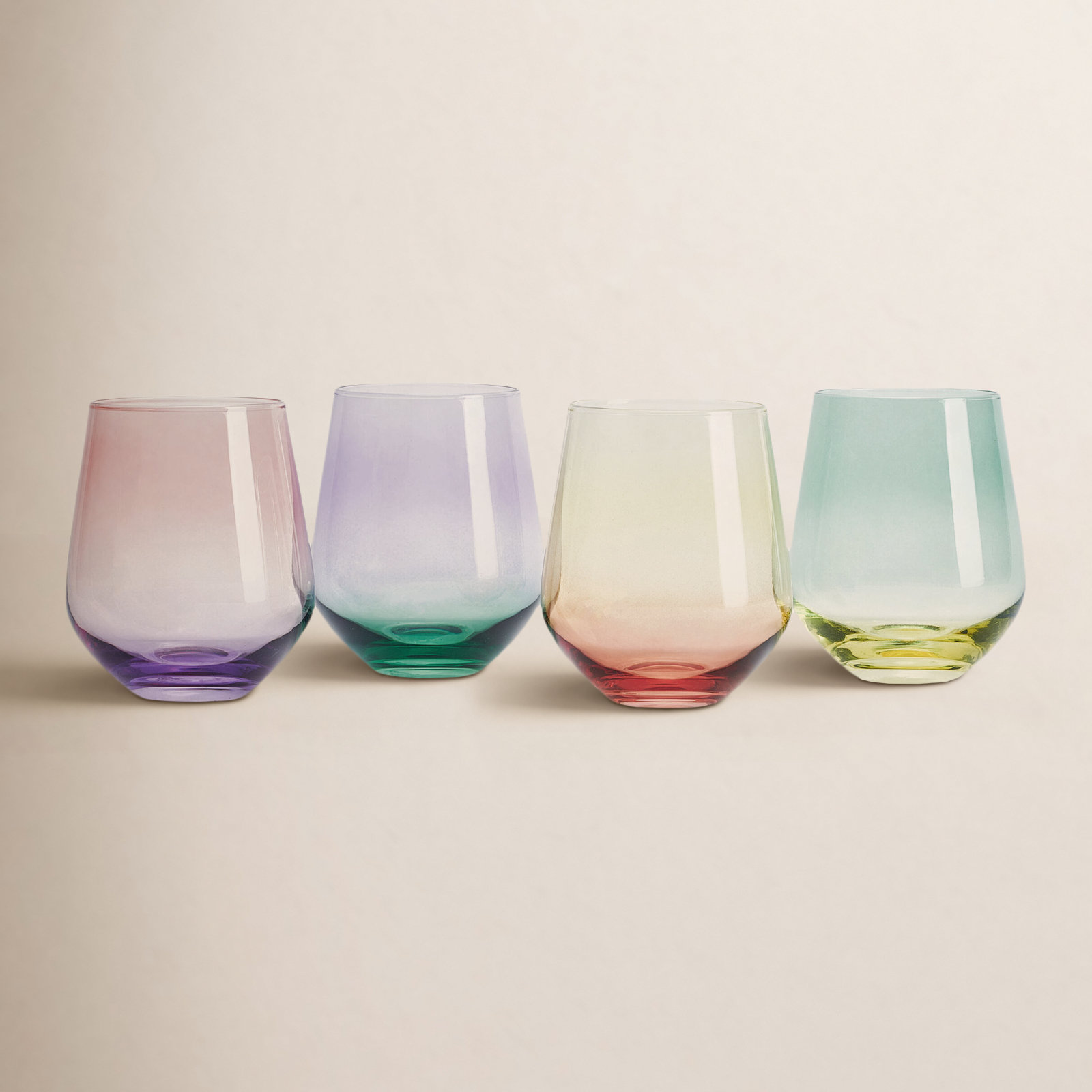 Mikasa Chroma 13 oz. Stemless Wine Glasses