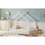 Lit simple style maison Montessori - Pas besoin de sommier, structure en bois de pin durable