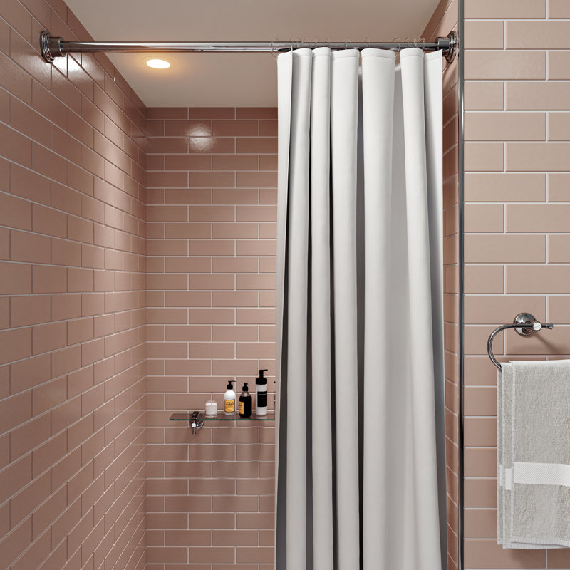 117cm Straight Shower Curtain Rod