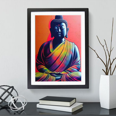 Colourful Buddha No.3 - Wall Art