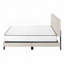 Lit plateforme en tissu d'ameublement