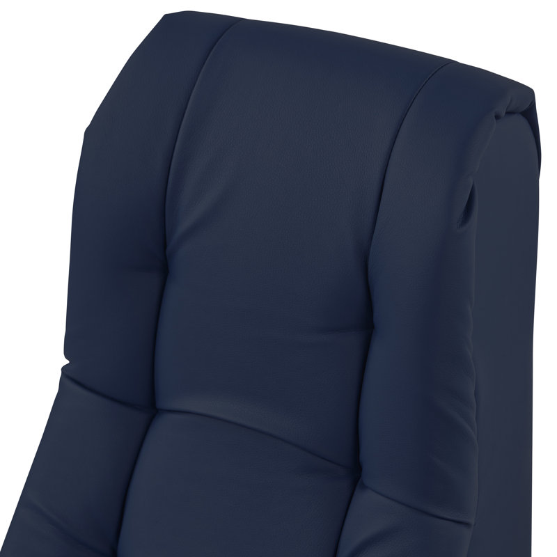Chaise berçante touffetée, Bleu marine