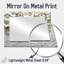Arbre sauvage fleuri crème - miroir mural floral - imprimé sur métal-1530050004