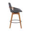 Tabouret de bar luxueux en similicuir et pivotant-110606703-110606702