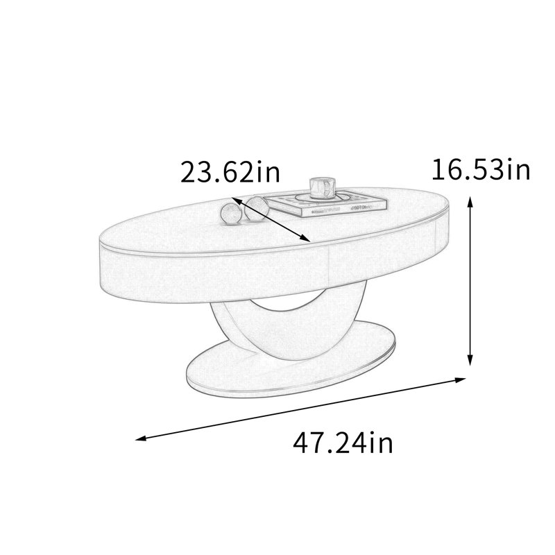 Koa, 16.53" H x 47.24" L x 23.62" W