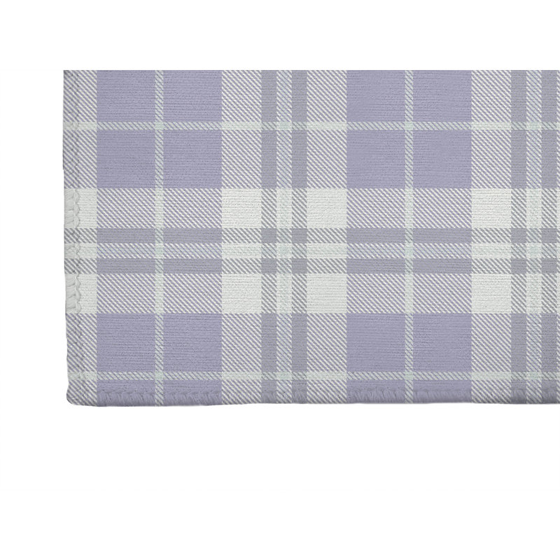 Tartan Block Non-Slip Outdoor Rug, Rectangle 2' x 3'