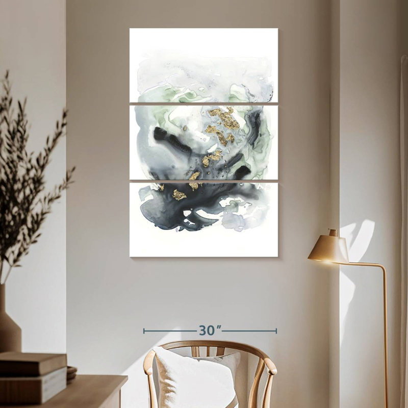 Archipel abstrait Avery I, H 65 po x l 42 po