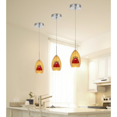 Luminaire suspendu conique à 1 lumière Lambdin