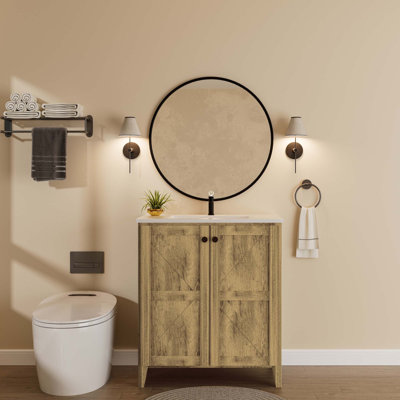 Armoire de plancher pliante 30 po avec évier
