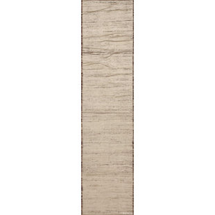 Tapis de couloir abstrait abstrait ivoire