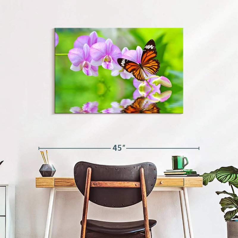 Brampt Spring Butterfly, 24" H x 36" W