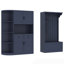 Armoire de vestibule multifonctionnelle gauche-droite avec rangement et 4 crochets-774339721
