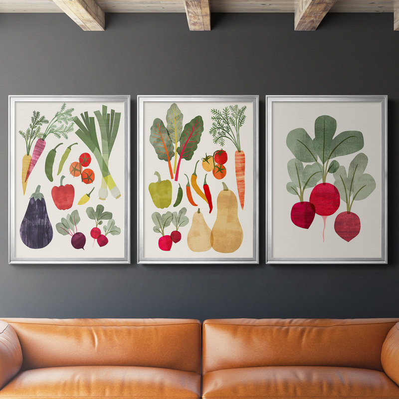 «Garden Offrant I», toile encadrée de qualité supérieure - prête à être accrochée, H 42,5 po x l 61 po x P 2,5 po