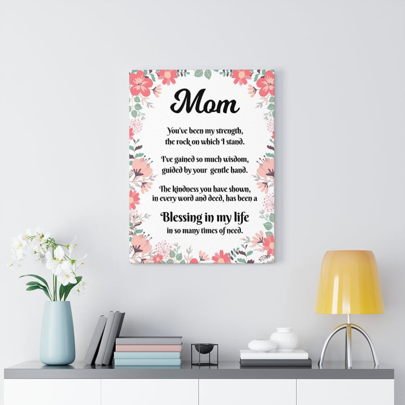 «Message to Mom», impression sur toile tendue prête à être accrochée, cadeau d'artiste_105021, H 16 po x l 12 po x P 1,25 po