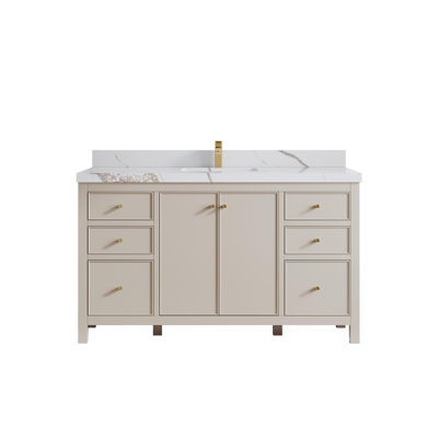Chicago 60'' Single Bathroom Vanity with Top
