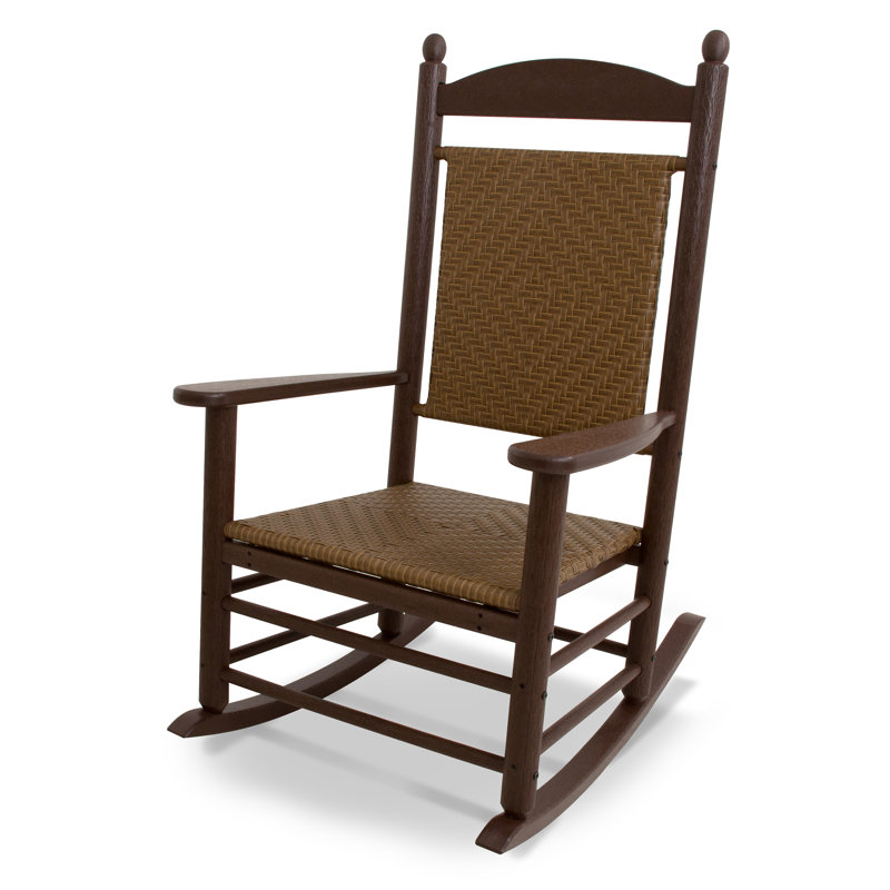 Chaise berçante POLYWOOD, Acajou