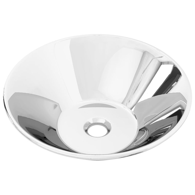 Metro Lane Lenora Ceramic Circular Sink, Silver