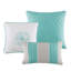 Couette en coton imprimé (taille simple/simple XL) - Motif floral séduisant, jupe de lit, 2 taies d'oreiller, 3 coussins décoratifs pour une chambre charmante avec garniture, 38 cm, broderie
