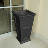 Anastasiya Resin Open Outdoor Trash & Recycling Bin - 24 Gallons