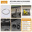 Évier de cuisine encastré pour station de travail avec robinet pliant et grille inférieure Workstation-124063276