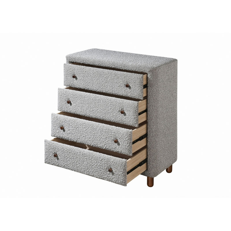 Commode décorative, commode de style contemporain, commode à quatre tiroirs Boucle