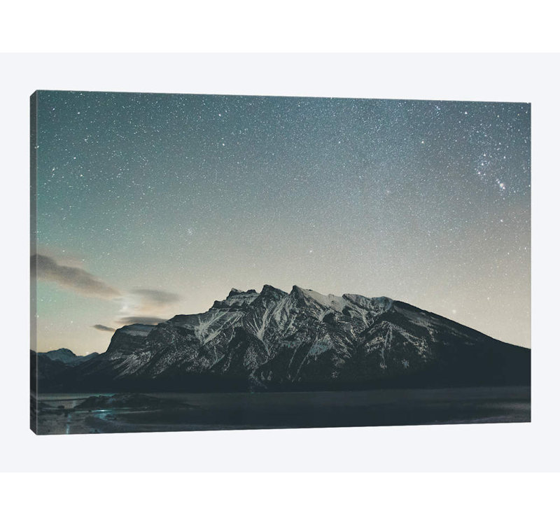 Reproduction d'art graphique sur toile tendue, "Lake Minnewka, Alberta II" par Luke Anthony Gram, 12 po x 18 po x 1,5 po