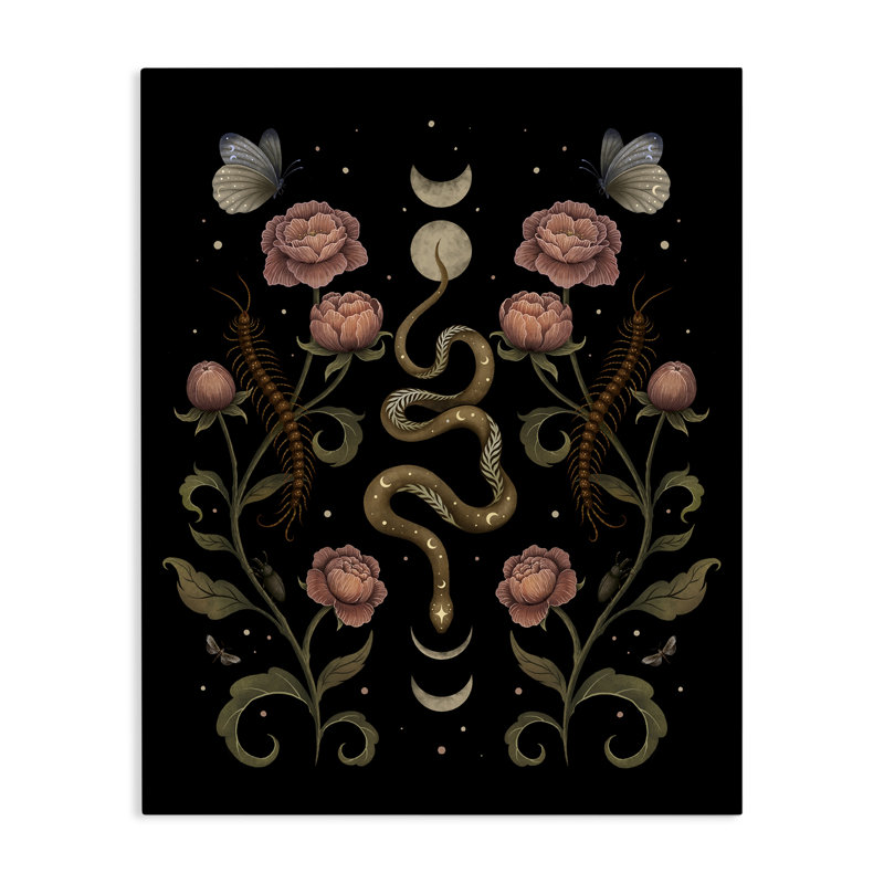 «Serpentine Garden Symmetry», conception par Episodic Dessins, H 20 po x l 16 po