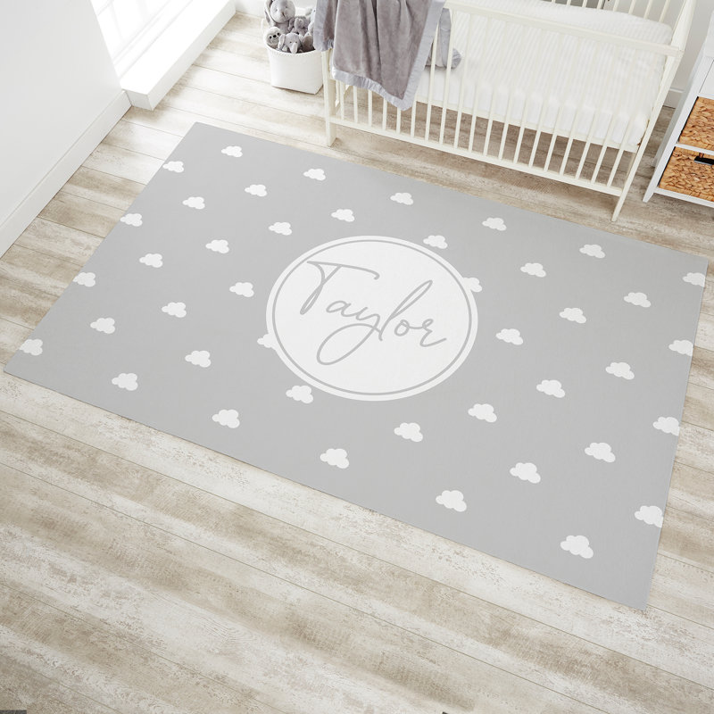 Tapis de chambre de bébé simple et doux personnalisé - 60 x 96, Oui