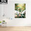 Paire de cygnes tranquilles, impression sur toile de Lily Pond - Urban Studio-249357838