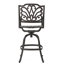 Tabouret pivotant en fonte d'aluminium