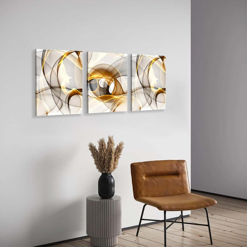 3 Piece Wrapped Canvas Wall Art