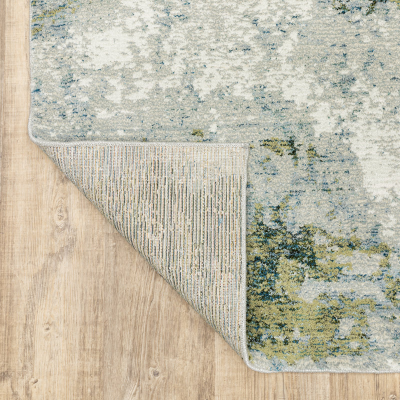 Knox Synthetic Abstract Indoor Rug, Rectangle 3'3" x 5'2"