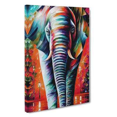 Colourful Elephant No.2 - Wall Art